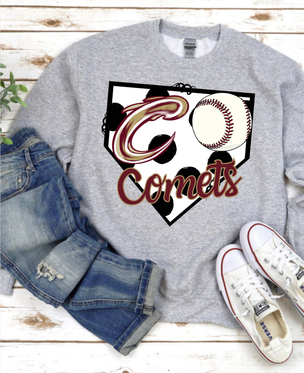 Comets baseball Base Spirit Wear