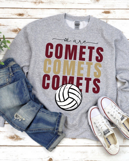 We are Comets Volleyball Spirit Wear