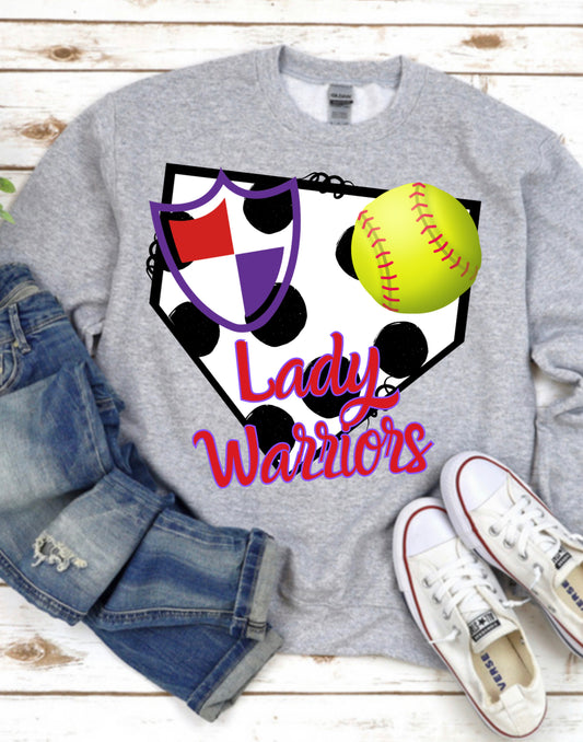 Lady Warriors Softball Base Spirit Wear