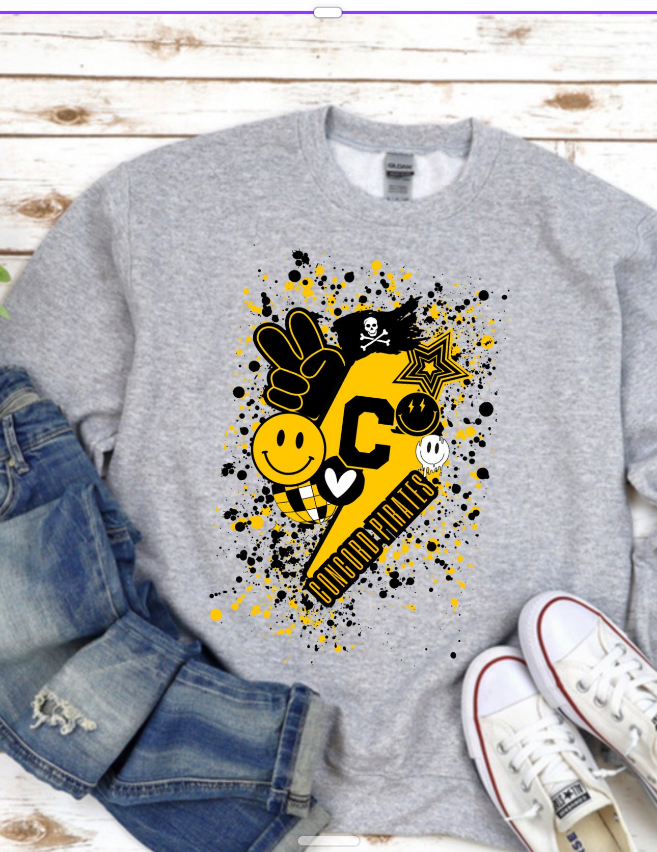 Concord Pirates fun Spirit Wear