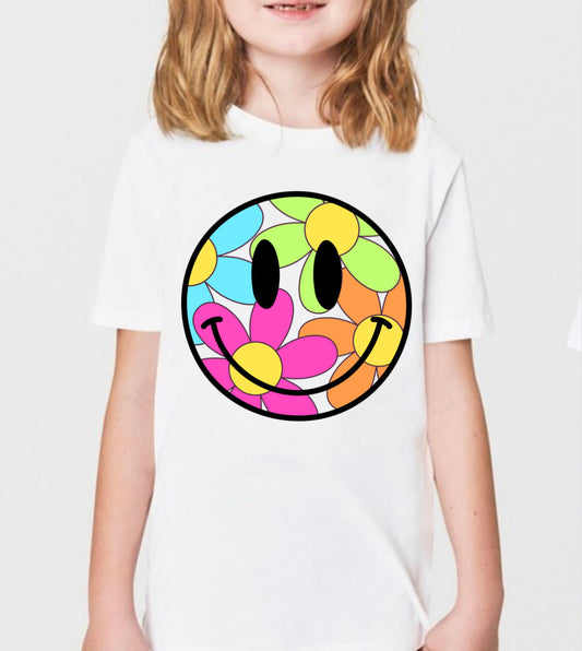 Happy Flowers graphic tee