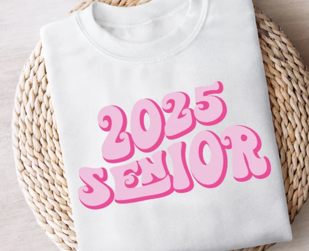 Senior 2025 Spirit Wear Tshirt or sweatshirt