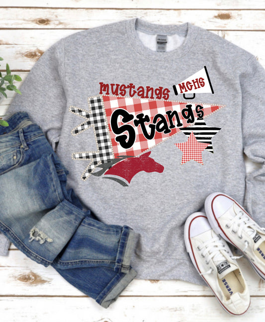 Mustang Game Day Collage