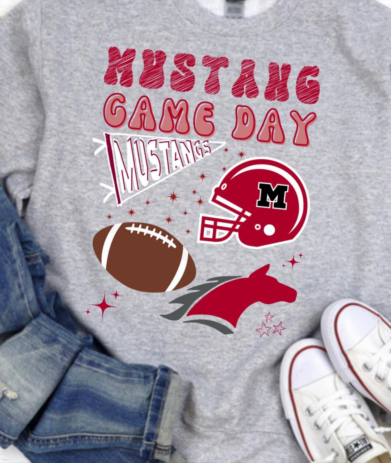 Mustang game day Spirit Wear