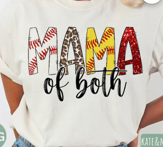 Mom of both graphic tee