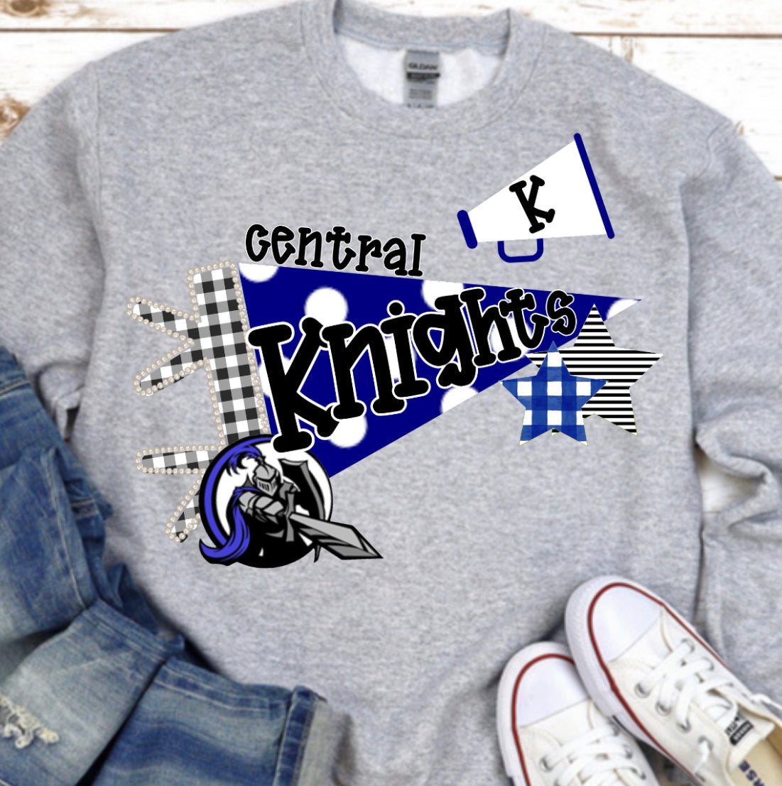 Central Knights Graves Collage design tshirt or sweatshirt
