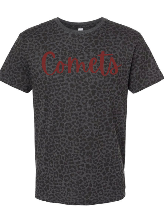 Leopard short sleeve with puff mascot