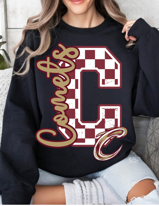 Carlisle Comets Checkered Spirit Wear