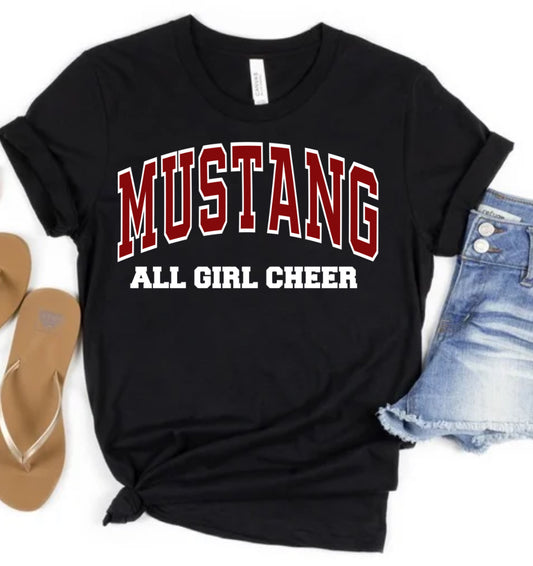 Mustang All Girl Cheer spirit wear