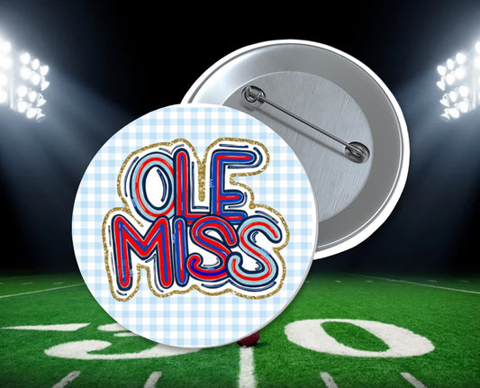 Ole Miss button spirit wear