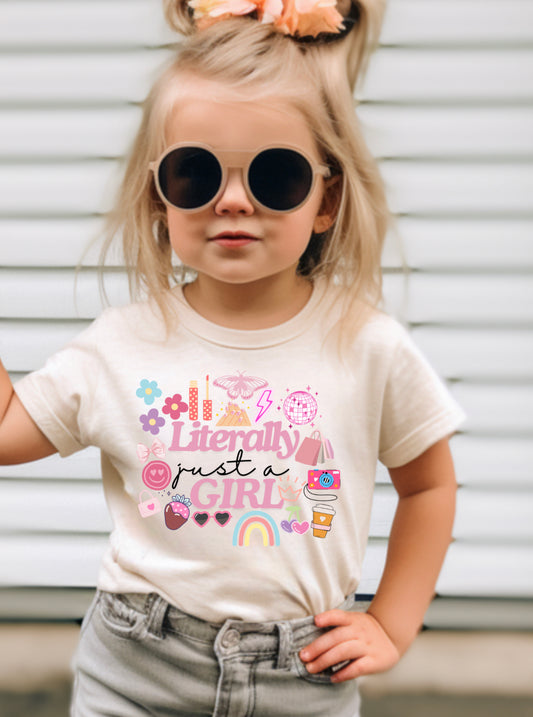 Just a girl graphic tee sweatshirt