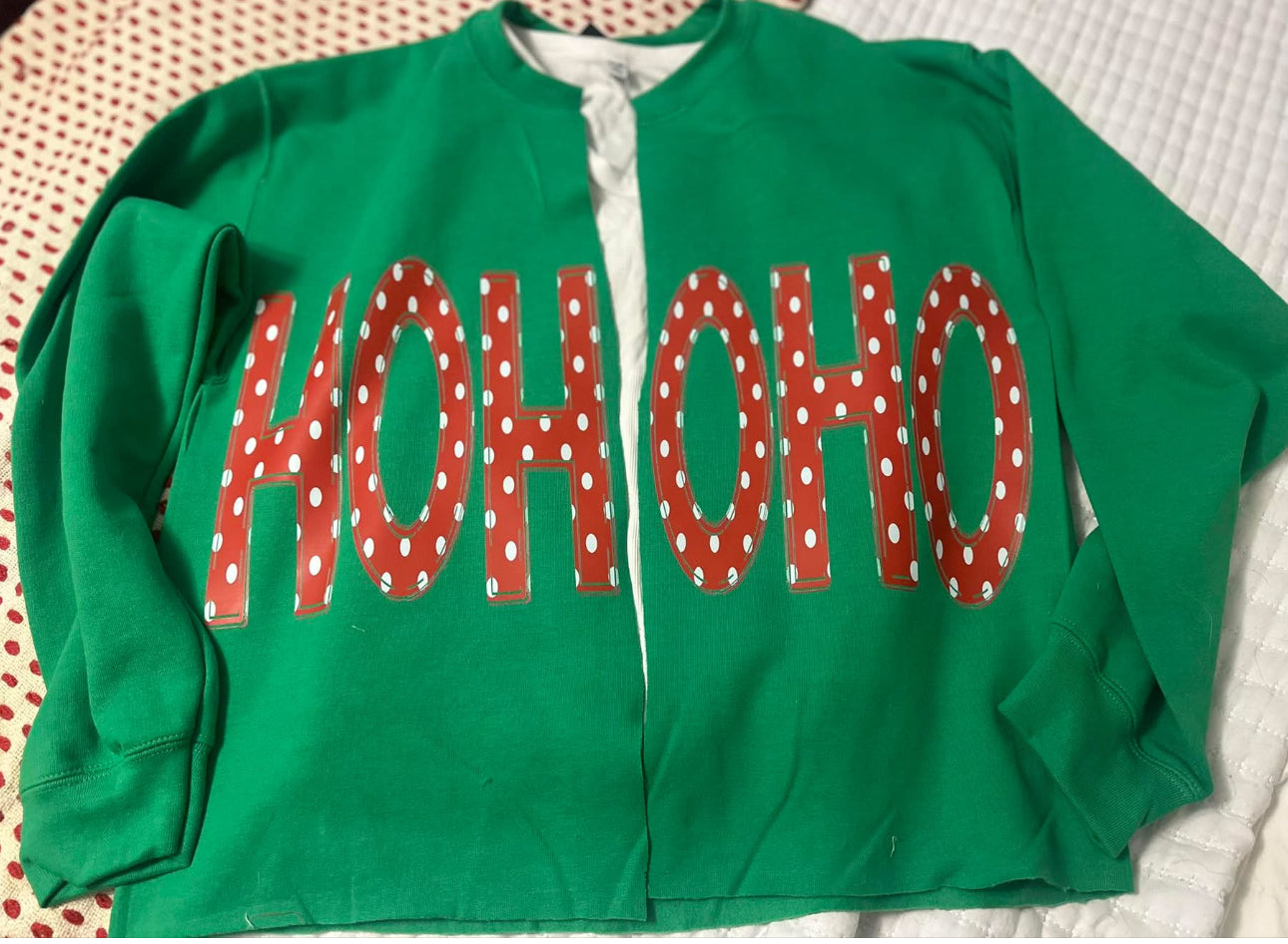 HoHoHo green Cardigan Christmas