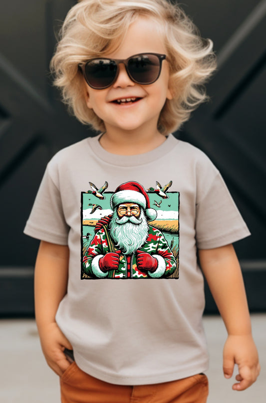 Boys Ducks and Santa tshirt or sweatshirt