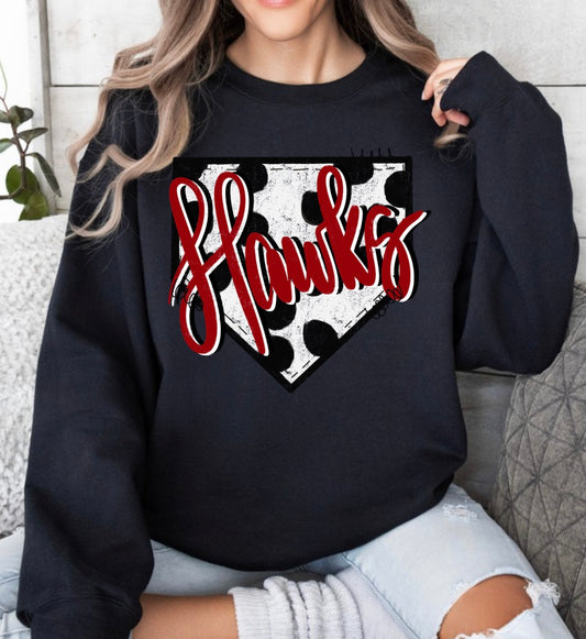 Hawks Baseball Tshirt or Sweatshirt