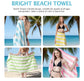 Plus Pastel Embroidered Beach Towel