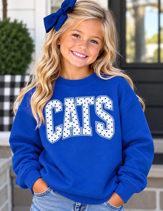 Polka Dot Cats tshirt or sweatshirt