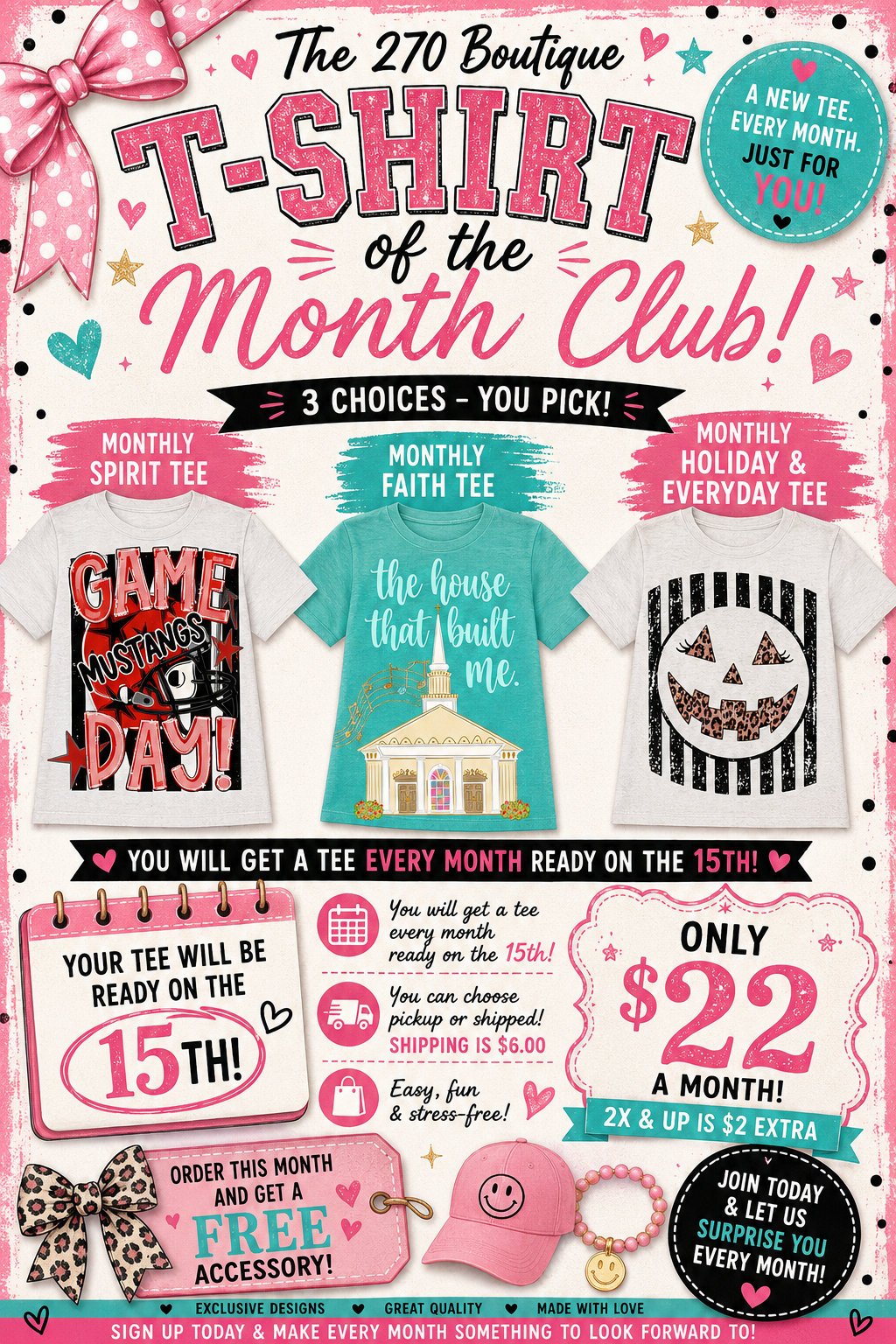 Team Spirit Monthly T-shirt club
