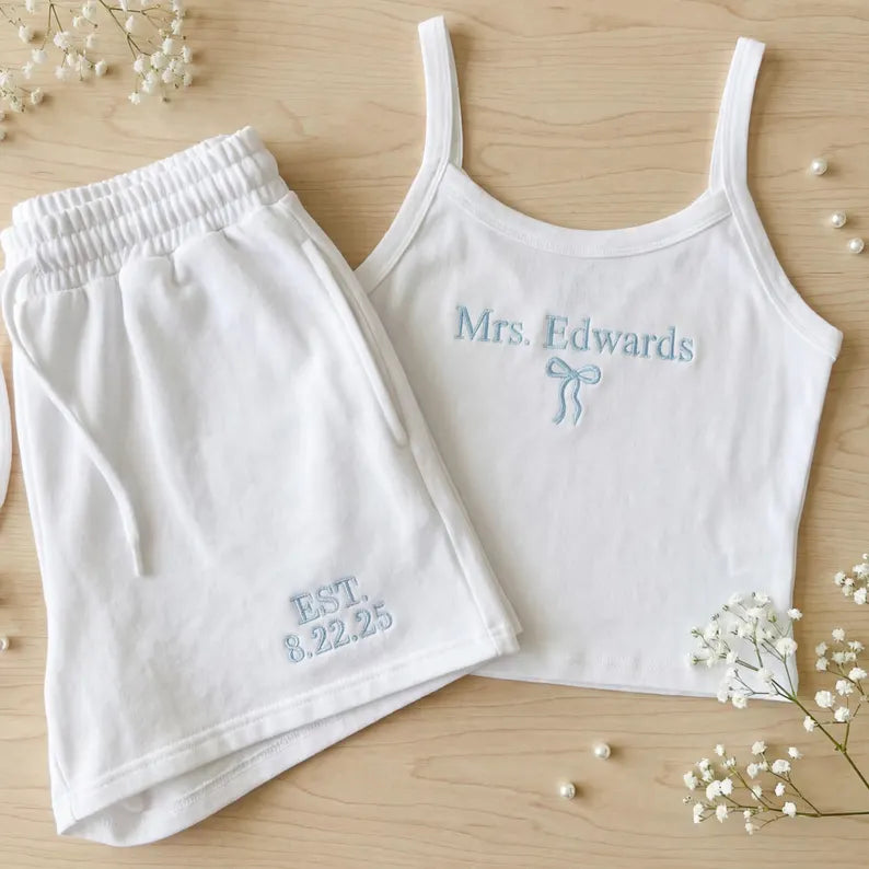 Bride Tank and short set
