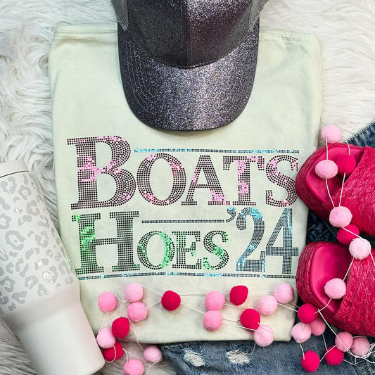 Spangle Boats and Hoes graphic tee