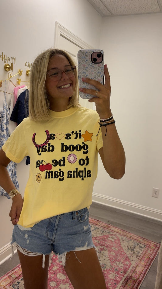 Good Day to be Alpha Gam graphic