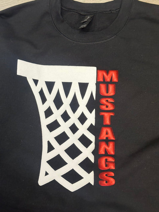 Mascot Metallic basketball tshirt or sweatshirt School Spirit