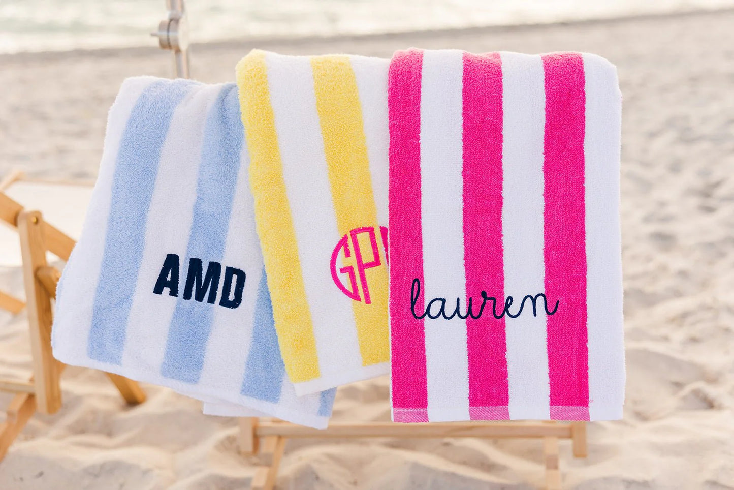 Plus Pastel Embroidered Beach Towel