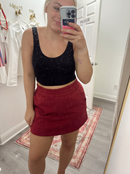 Crimson Gameday Skirt