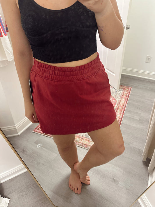 Crimson Gameday Skirt