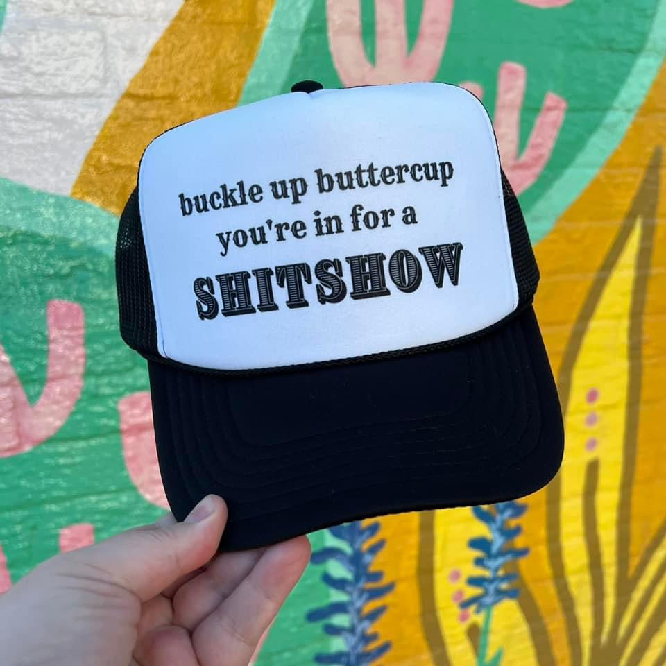 Buckle Up ButterCup Trucker Hat