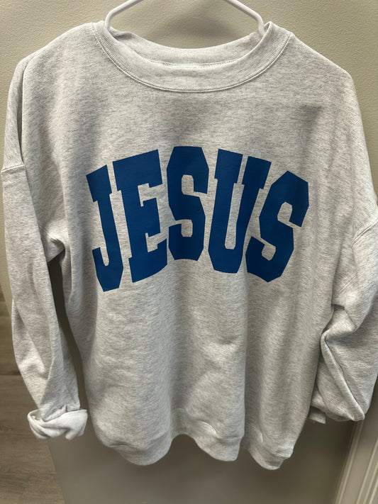 Jesus/ God Is Good reversible Crewneck sweatshirt