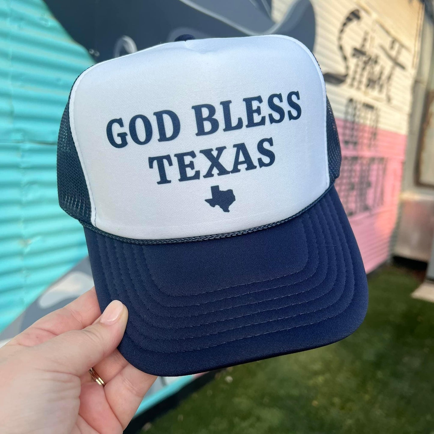 God bless Texas Trucker Hat