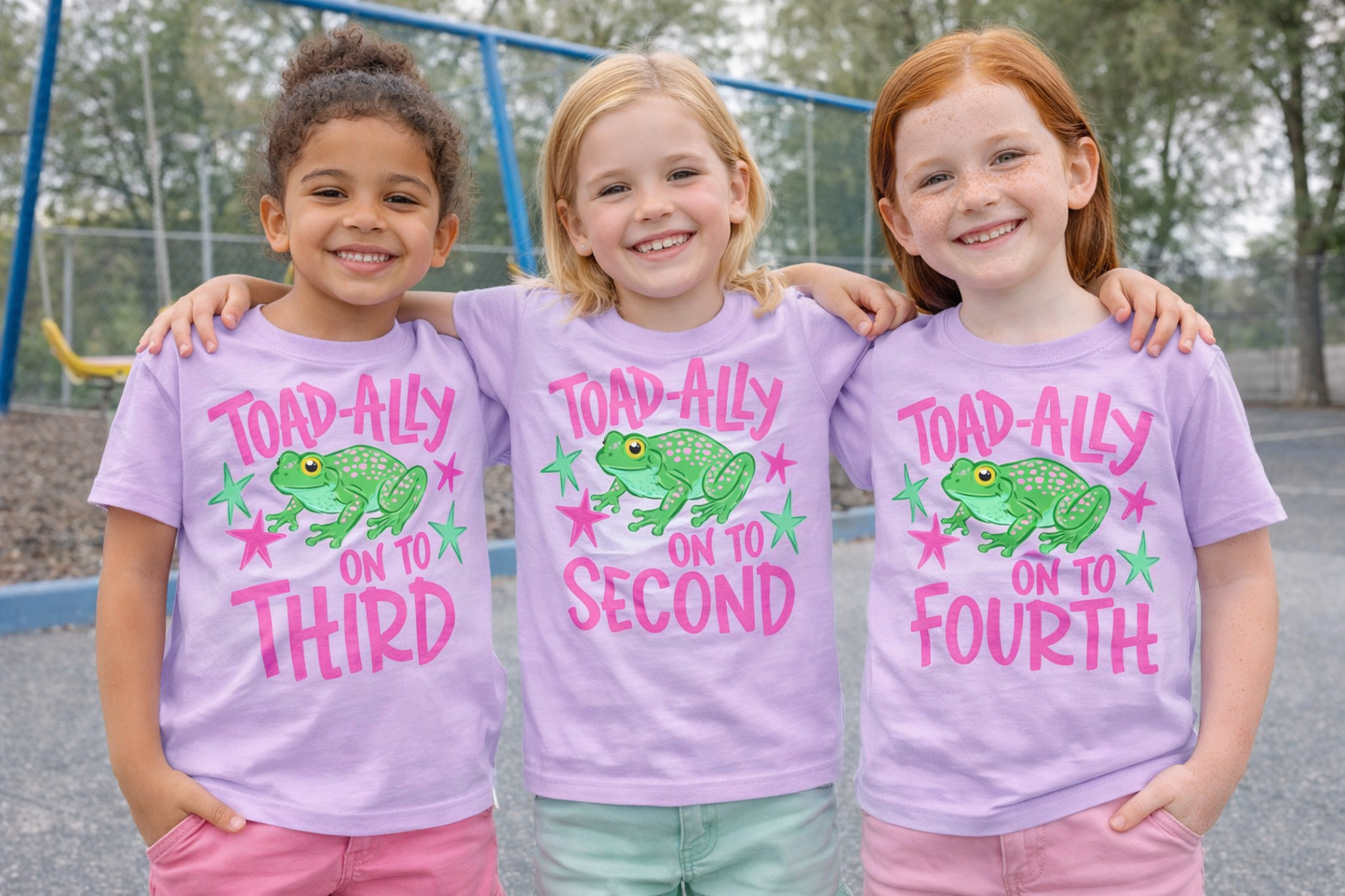 Toad-Ally onto Second Grade girl