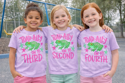 Toad-Ally onto Second Grade girl
