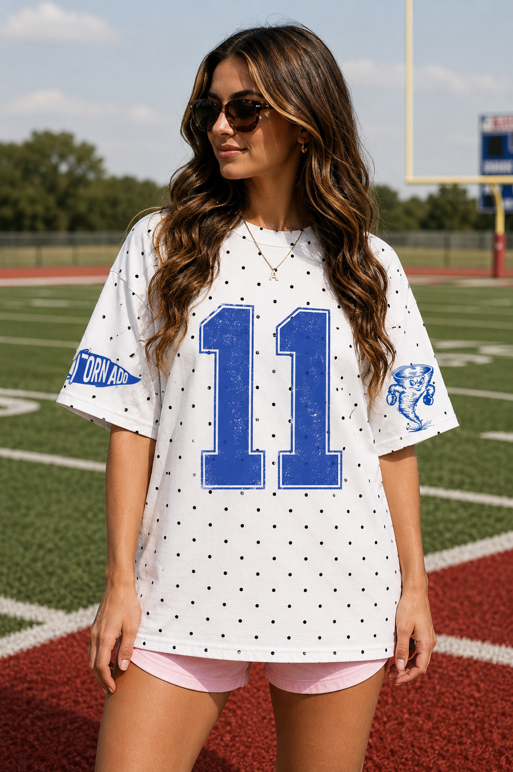 Polka Dot Number Tee