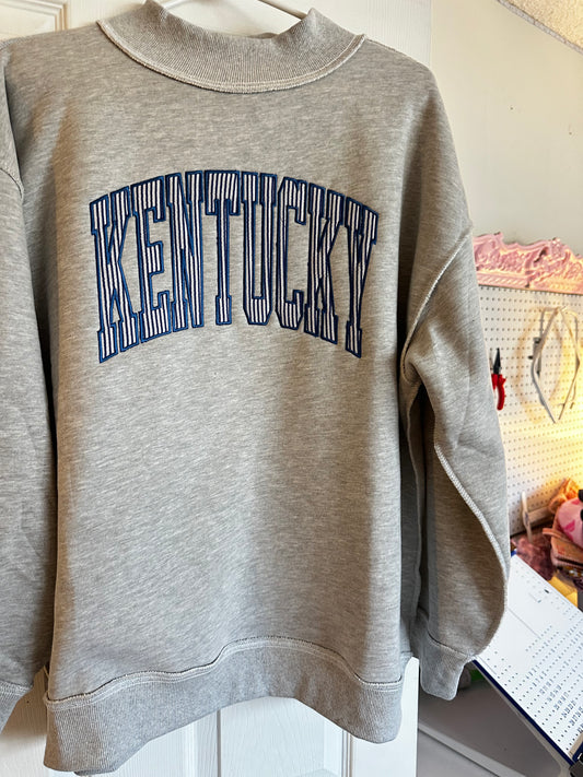 Kentucky embroidered Mock Neck