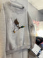 Embroidered Mock Neck Mallard