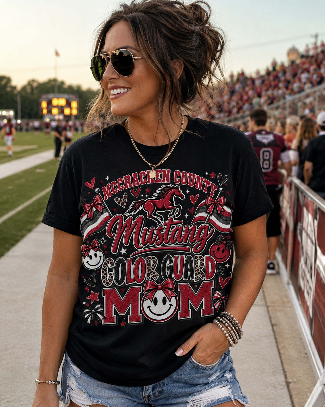 Mustang Color Guard mom Tshirt or sweatshirt