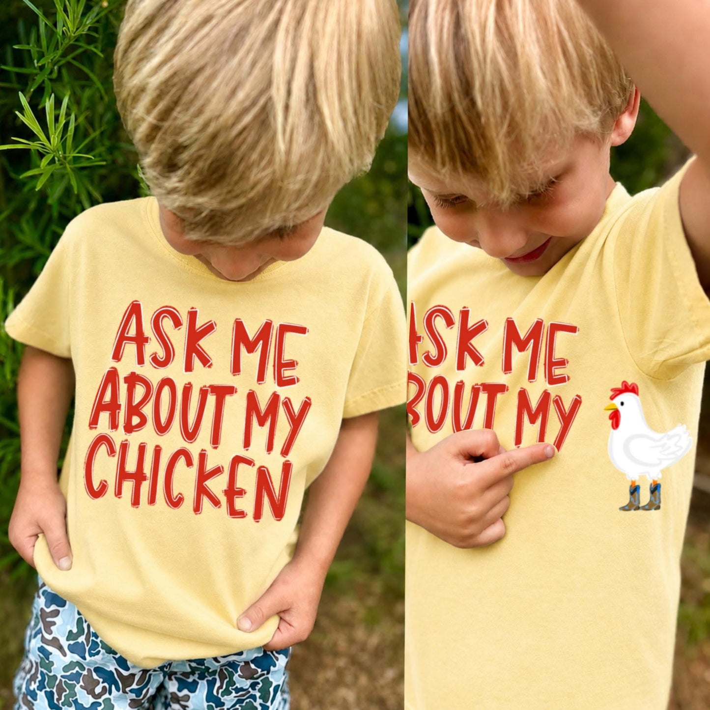 Ask me about my Chicken youth/ toddler T-shirt