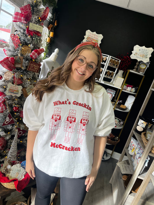 Whats Cracken McCracken Christmas T-shirt or sweatshirt