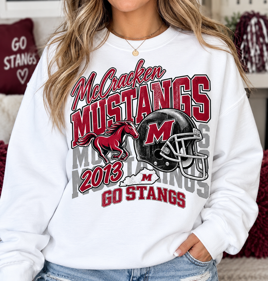 Mustangs football T-shirt or sweatshirt