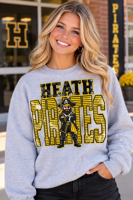 Heath Pirates T-shirt or sweatshirt