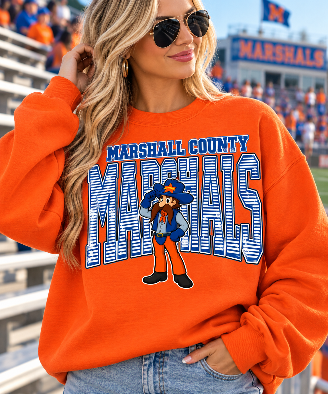 Marshall county Marshals T-shirt or sweatshirt