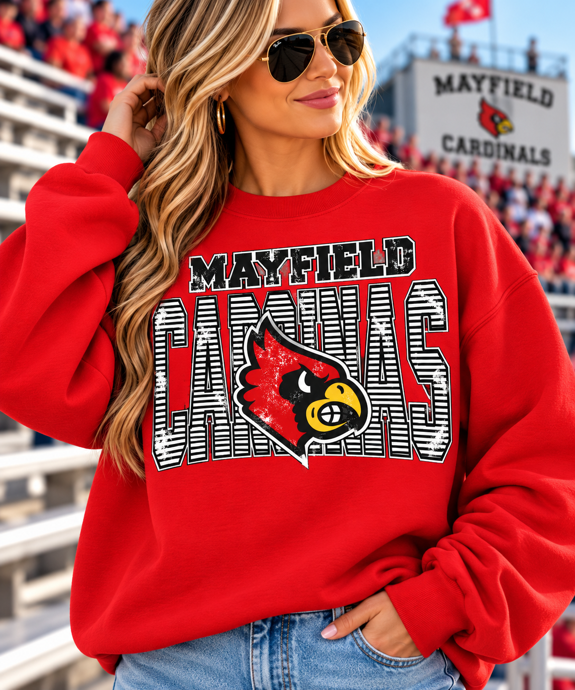 Mayfield Cardinals T-shirt or sweatshirt