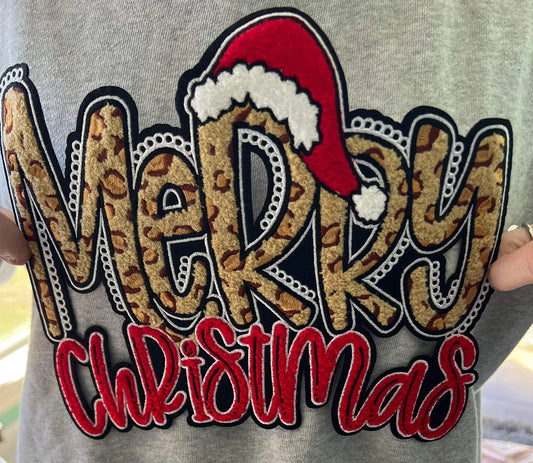 Merry Christmas Cheetah crewneck