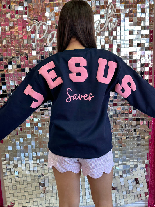 Jesus Saves Varsity Sweatshirt