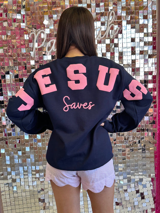 Jesus Saves Varsity Sweatshirt