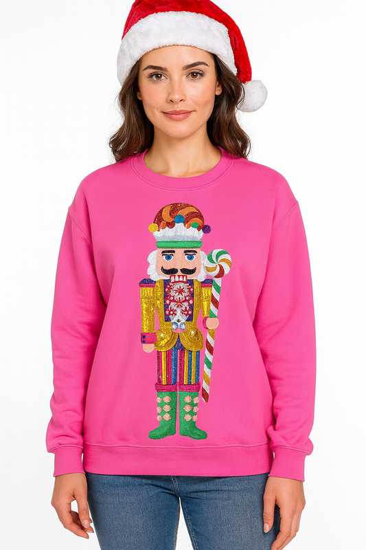 Funky Fun Faux Texture Nutcracker Christmas