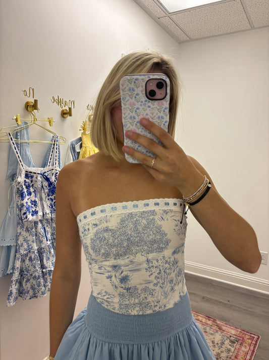 Blue Days Tube Top