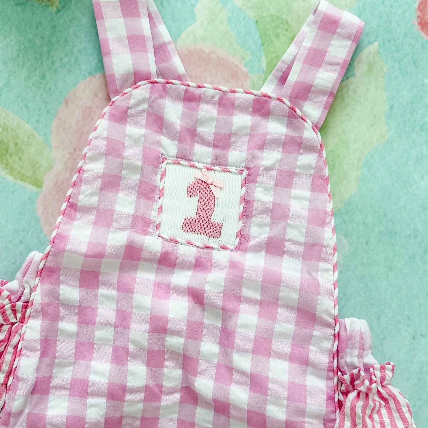 Pastel Pink First Birthday Bubble