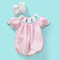 Smocked Pink Bunny Bubble